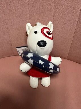 NEW Target Beach Bullseye Dog Bag Charm Keychain